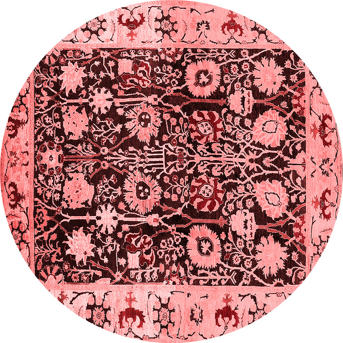 Machine Washable Oriental Red Traditional Rug, wshurb534red