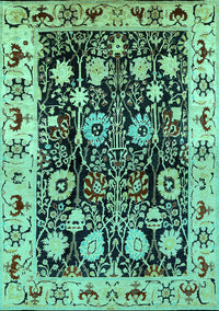Oriental Turquoise Traditional Rug, urb534turq