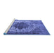 Sideview of Machine Washable Oriental Blue Industrial Rug, wshurb535blu