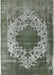 Machine Washable Industrial Modern Dark Sea Green Rug, wshurb535