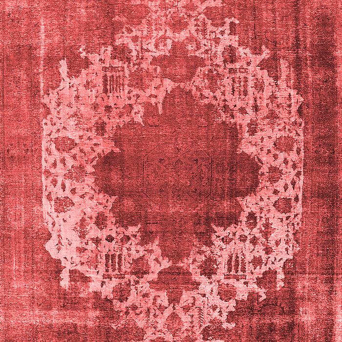 Machine Washable Oriental Red Industrial Rug, wshurb535red