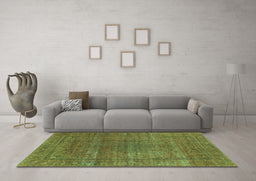 Machine Washable Oriental Light Blue Industrial Rug in a Living Room, wshurb536lblu