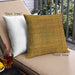 Front View of Mid-Century Modern Urban Square Mahogany Brown Throw Pillow, 18 inch by 18 inch, pwurb536