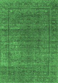 Oriental Emerald Green Industrial Rug, urb536emgrn