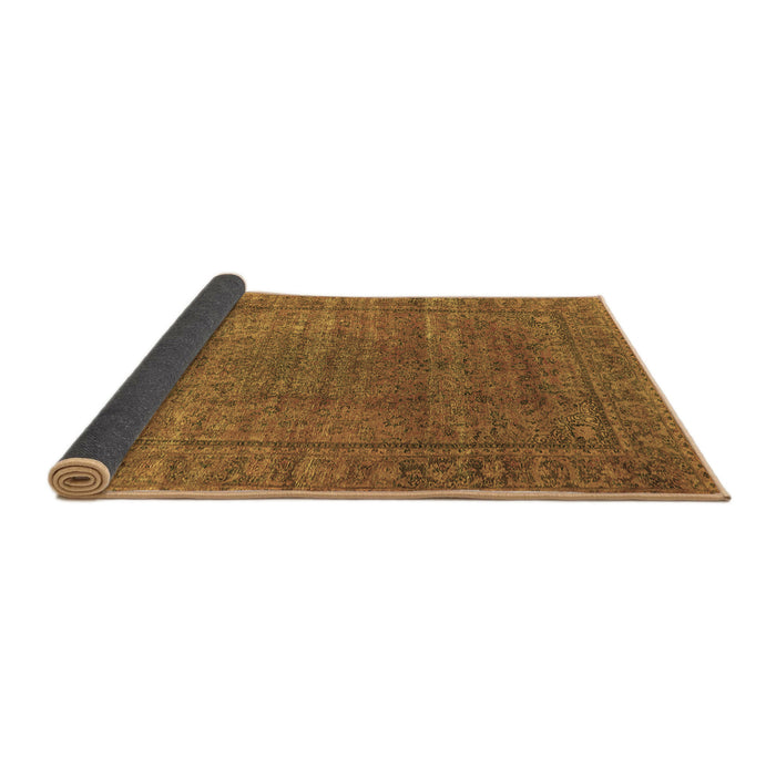 Sideview of Oriental Brown Industrial Rug, urb536brn