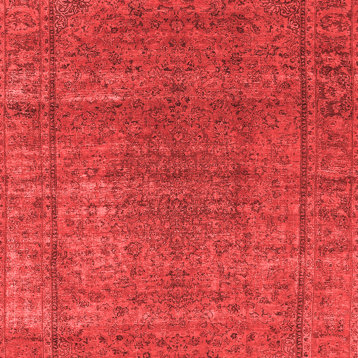 Machine Washable Oriental Red Industrial Rug, wshurb536red