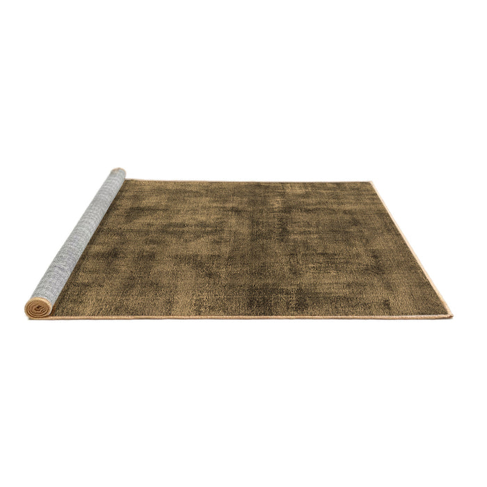 Sideview of Machine Washable Oriental Brown Industrial Rug, wshurb537brn