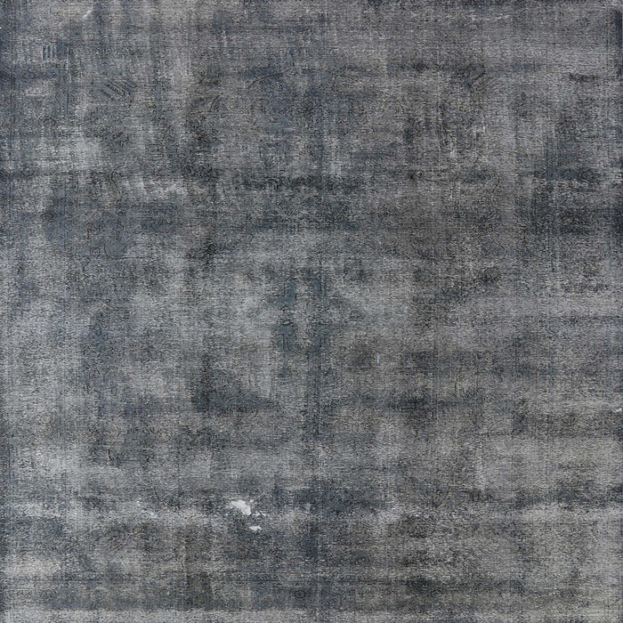 Square Machine Washable Industrial Modern Gray Rug, wshurb537
