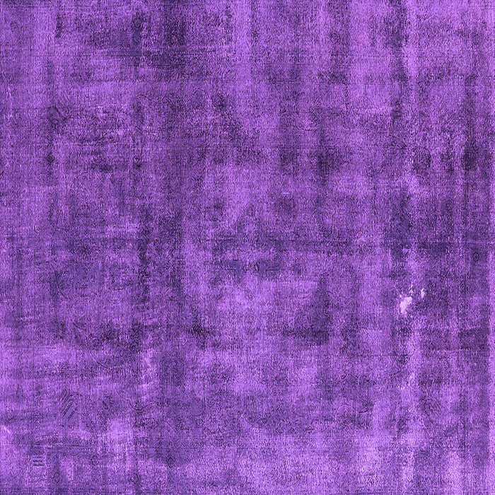 Square Machine Washable Oriental Purple Industrial Area Rugs, wshurb537pur