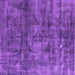 Square Machine Washable Oriental Purple Industrial Area Rugs, wshurb537pur