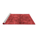 Industrial Red Washable Rugs