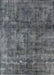 Mid-Century Modern Gray Oriental Rug, urb537