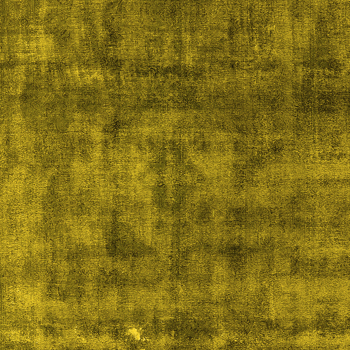 Machine Washable Oriental Yellow Industrial Rug, wshurb537yw