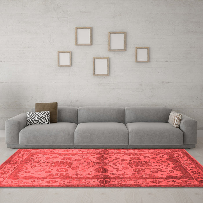 Traditional Red Washable Rugs