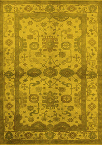 Oriental Yellow Traditional Rug, urb538yw