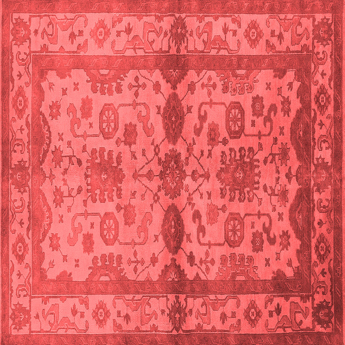 Machine Washable Oriental Red Traditional Rug, wshurb538red