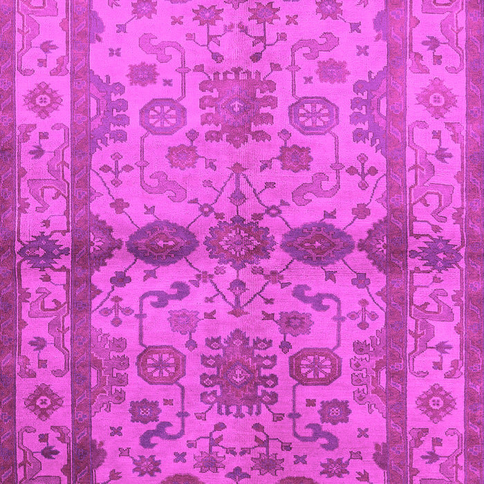 Machine Washable Oriental Pink Traditional Rug, wshurb538pnk