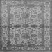 Square Oriental Gray Traditional Rug, urb538gry