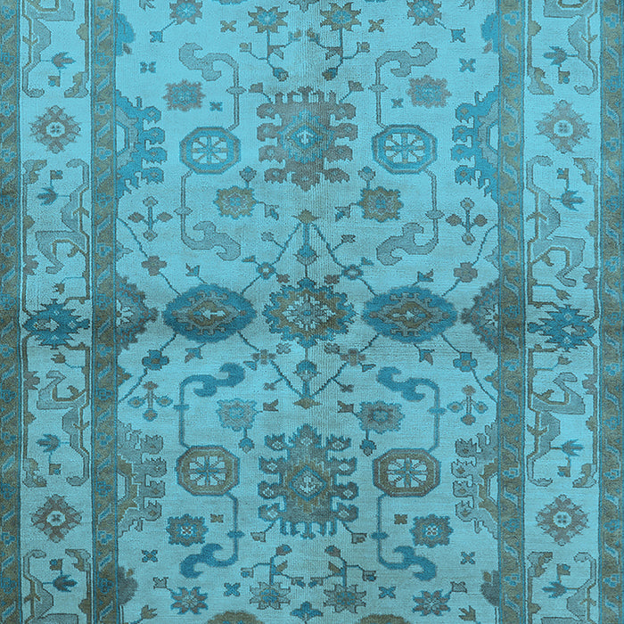 Oriental Light Blue Traditional Rug, urb538lblu