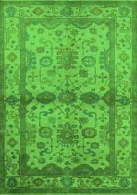 Oriental Green Traditional Rug, urb538grn