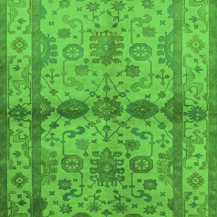 Oriental Green Traditional Rug, urb538grn