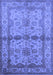 Machine Washable Oriental Blue Traditional Rug, wshurb538blu