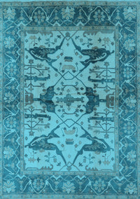 Oriental Light Blue Industrial Rug, urb539lblu