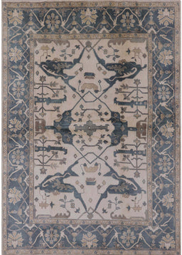 Mid-Century Modern Rosy Brown Pink Oriental Rug, urb539