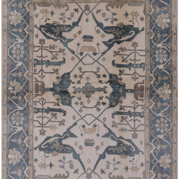 Mid-Century Modern Rosy Brown Pink Oriental Rug, urb539