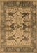 Machine Washable Oriental Brown Industrial Rug, wshurb539brn