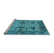 Sideview of Machine Washable Oriental Light Blue Industrial Rug, wshurb539lblu