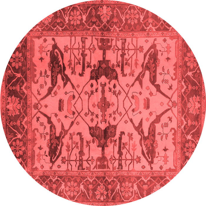 Machine Washable Oriental Red Industrial Rug, wshurb539red