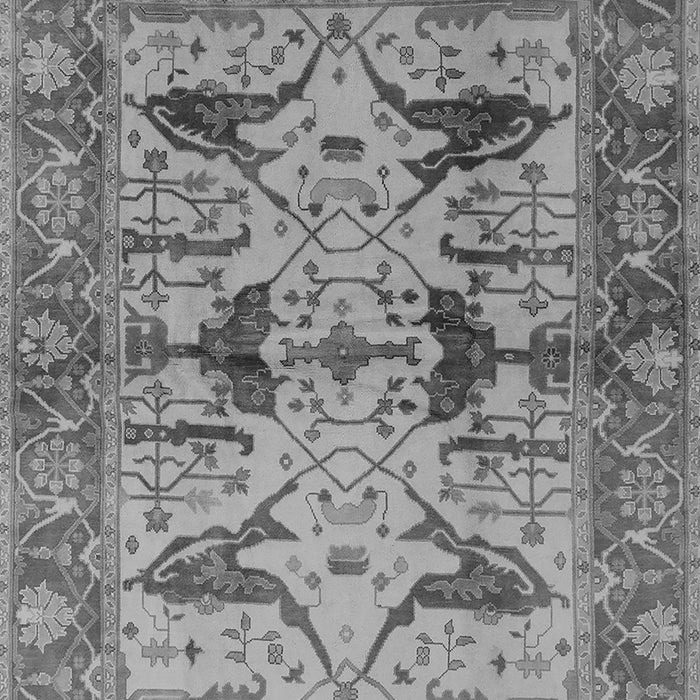 Machine Washable Oriental Gray Industrial Rug, wshurb539gry