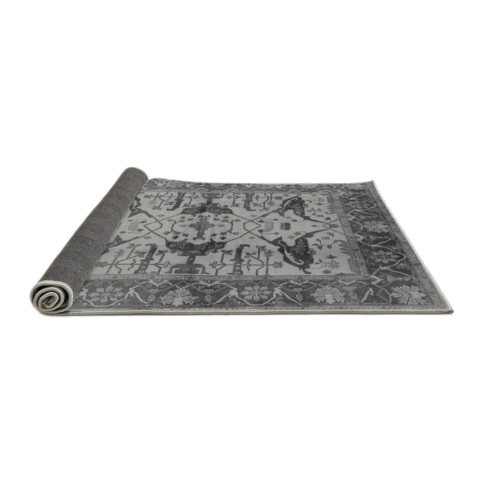 Sideview of Oriental Gray Industrial Rug, urb539gry