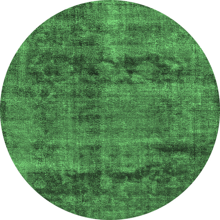 Round Persian Emerald Green Bohemian Rug, urb540emgrn