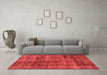 Bohemian Red Washable Rugs