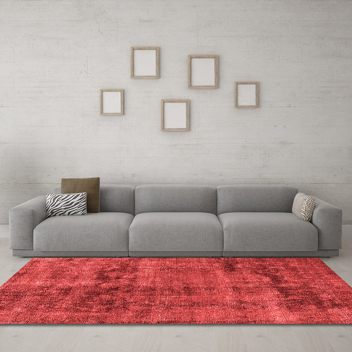 Bohemian Red Washable Rugs
