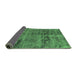 Sideview of Persian Green Bohemian Rug, urb540grn