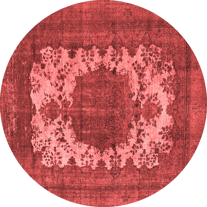 Machine Washable Oriental Red Industrial Rug, wshurb541red