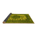 Sideview of Oriental Yellow Industrial Rug, urb541yw