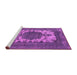 Sideview of Machine Washable Oriental Pink Industrial Rug, wshurb541pnk