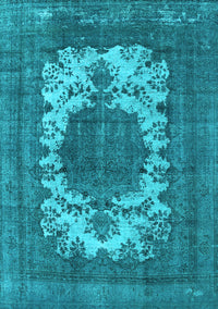 Oriental Light Blue Industrial Rug, urb541lblu