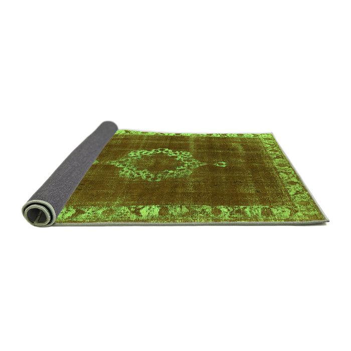 Sideview of Oriental Green Industrial Rug, urb543grn