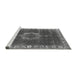 Sideview of Machine Washable Oriental Gray Industrial Rug, wshurb543gry
