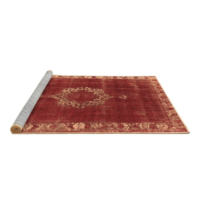 Sideview of Machine Washable Oriental Brown Industrial Rug, wshurb543brn