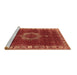 Sideview of Machine Washable Oriental Brown Industrial Rug, wshurb543brn