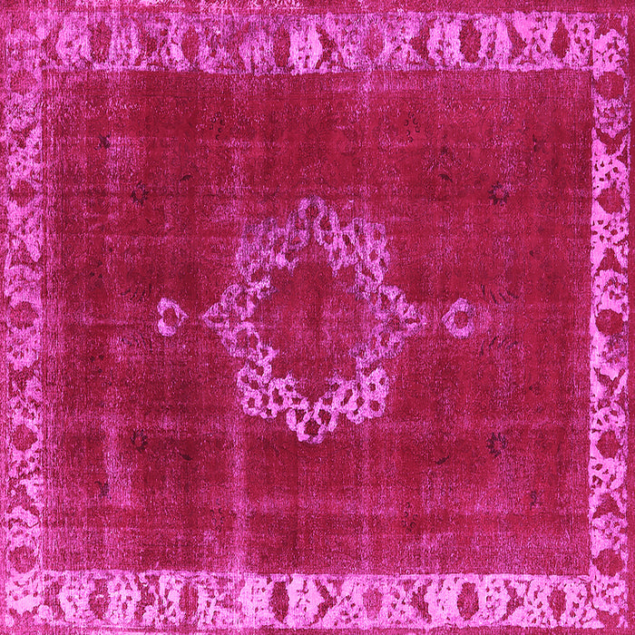Square Oriental Pink Industrial Rug, urb543pnk