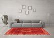 Machine Washable Oriental Orange Industrial Area Rugs in a Living Room, wshurb543org