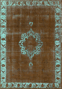 Oriental Turquoise Industrial Rug, urb543turq