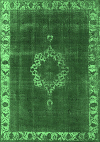 Oriental Emerald Green Industrial Rug, urb543emgrn